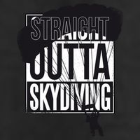 Straight Outta Skydiving Adult Drive Performance Visor