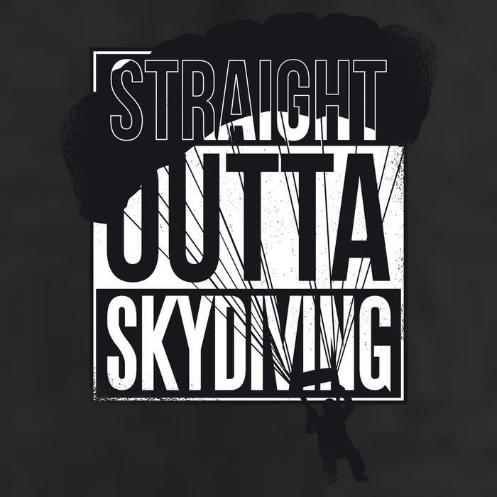 Straight Outta Skydiving Adult Drive Performance Visor