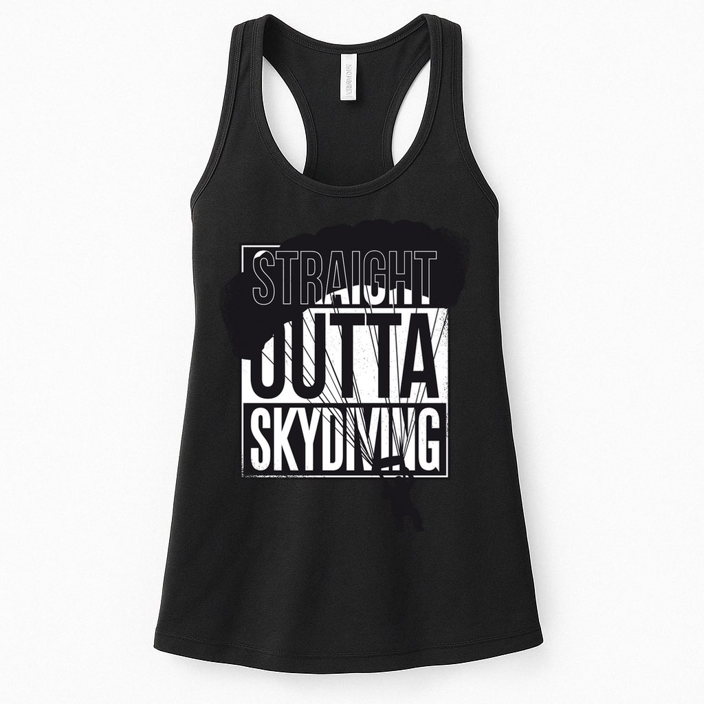 Straight Outta Skydiving Womens Tank Top