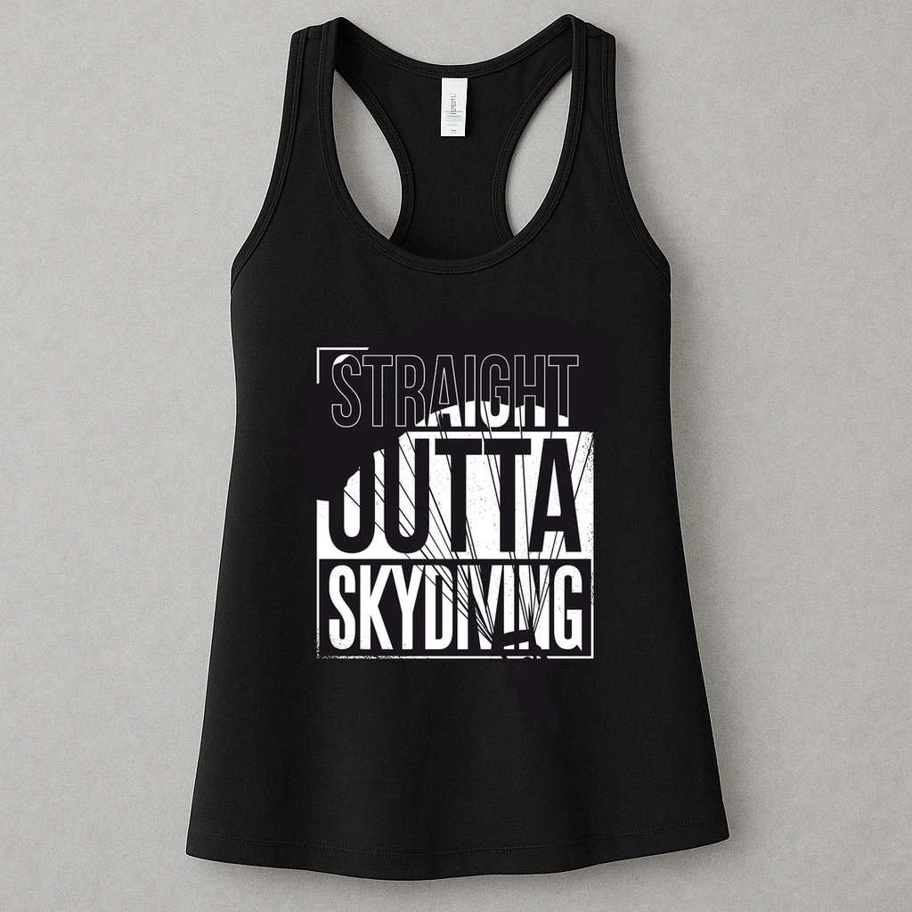 Straight Outta Skydiving Womens Tank Top
