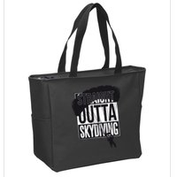 Straight Outta Skydiving Zip Tote Bag