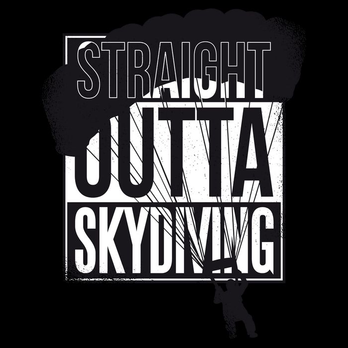 Straight Outta Skydiving Zip Tote Bag