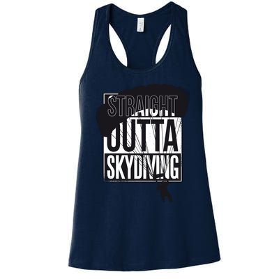 Straight Outta Skydiving Women's Racerback Tank