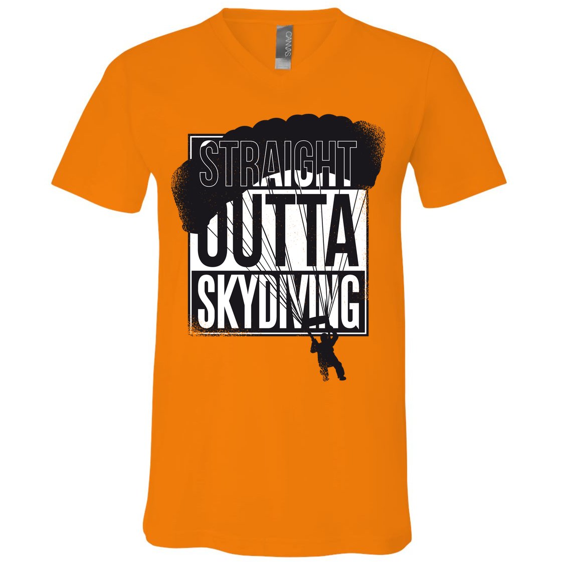 Straight Outta Skydiving V-Neck T-Shirt