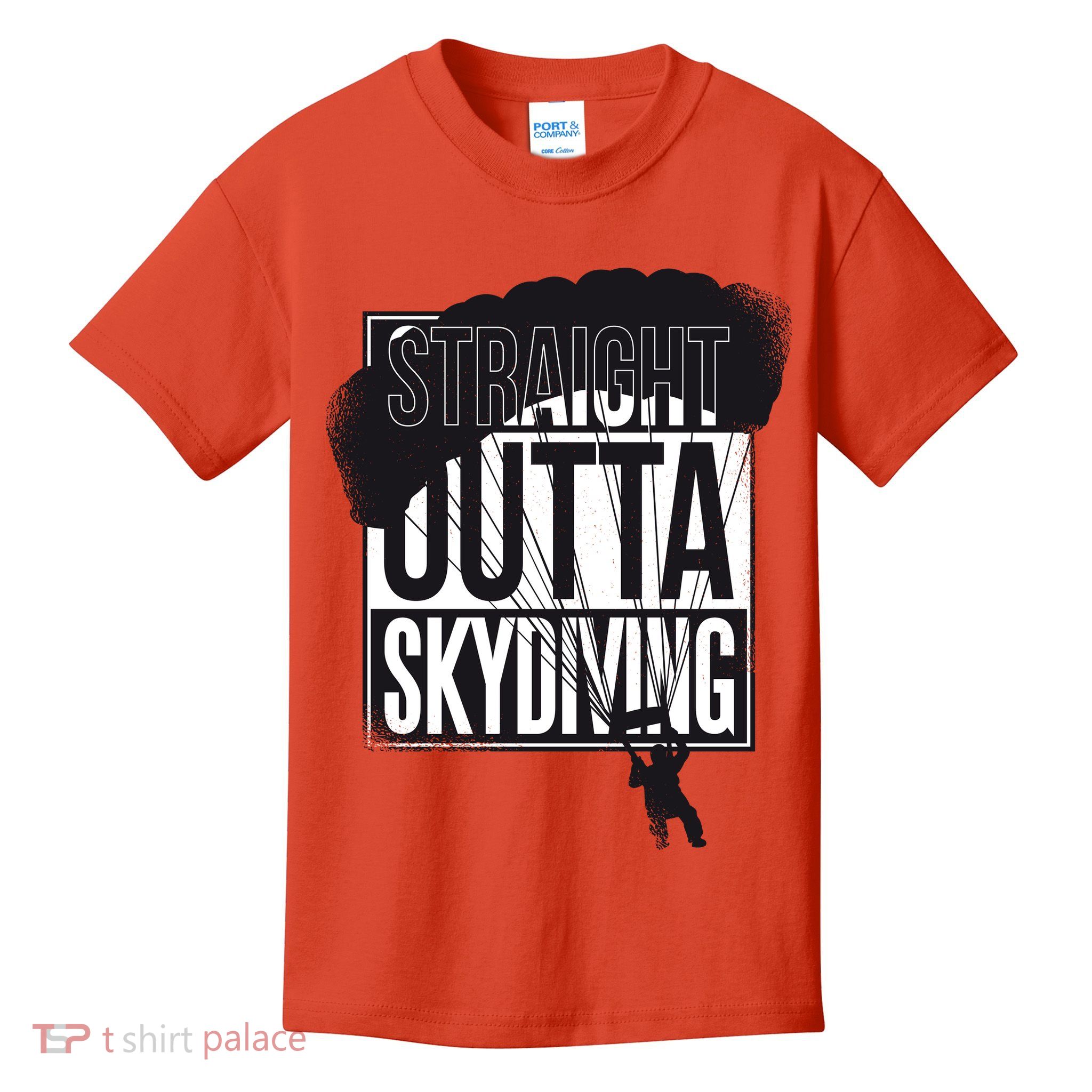 Straight Outta Skydiving Kids T-Shirt