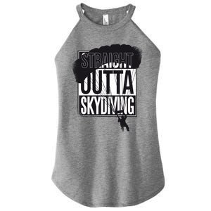 Straight Outta Skydiving Women’s Perfect Tri Rocker Tank