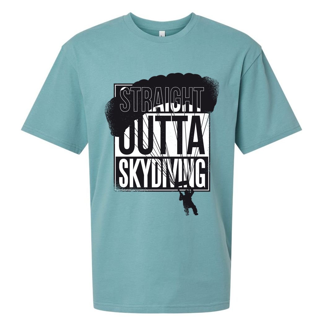 Straight Outta Skydiving Sueded Cloud Jersey T-Shirt