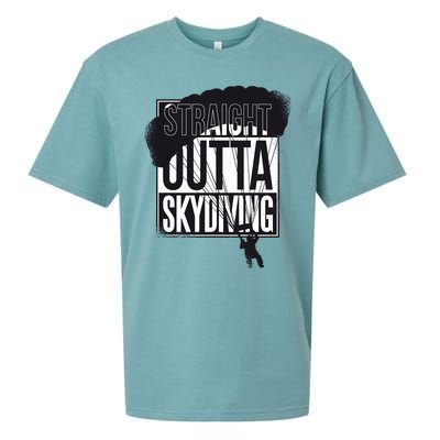 Straight Outta Skydiving Sueded Cloud Jersey T-Shirt