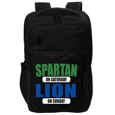 Spartan On Saturday Lion On Sunday Impact Tech Backpack