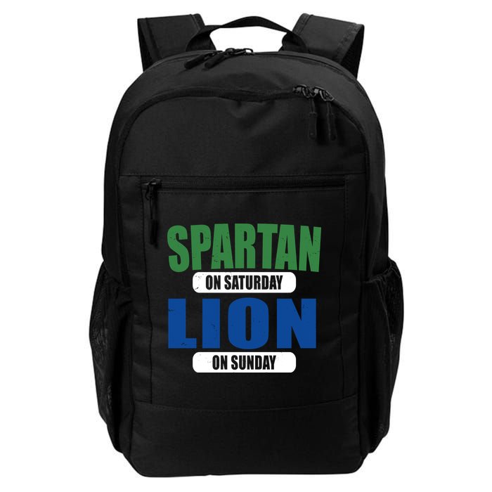 Spartan On Saturday Lion On Sunday Backpack