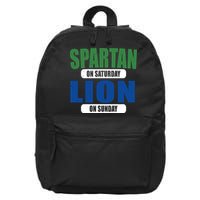 Spartan On Saturday Lion On Sunday 16 in Basic Backpack