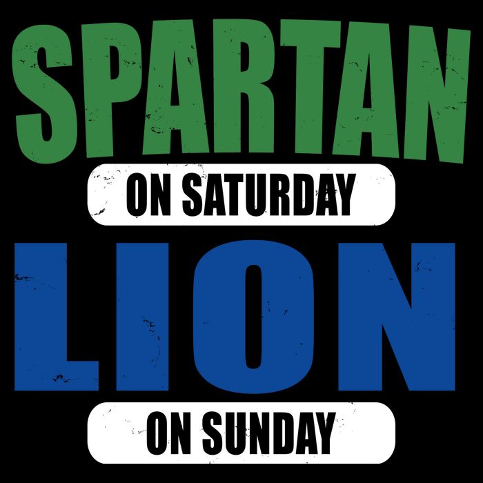 Spartan On Saturday Lion On Sunday 16 in Basic Backpack