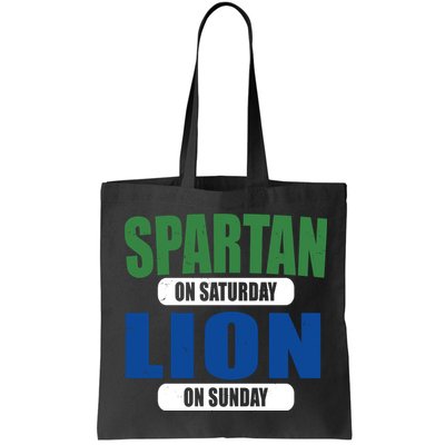 Spartan On Saturday Lion On Sunday Bag