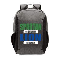Spartan On Saturday Lion On Sunday Vector Backpack