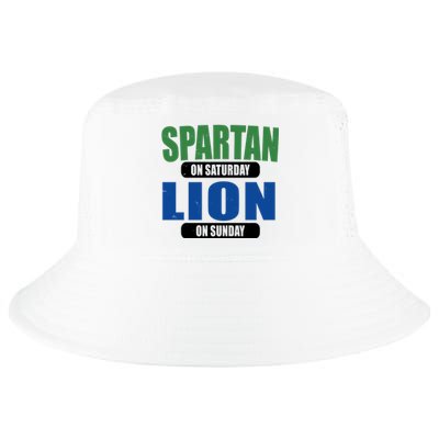 Spartan On Saturday Lion On Sunday Cool Comfort Performance Bucket Hat