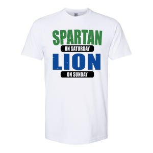 Spartan On Saturday Lion On Sunday Softstyle CVC T-Shirt