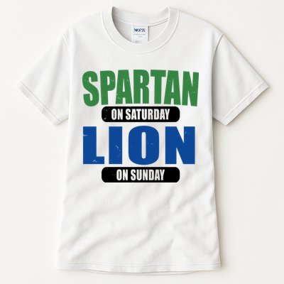 Spartan On Saturday Lion On Sunday Tall T-Shirt