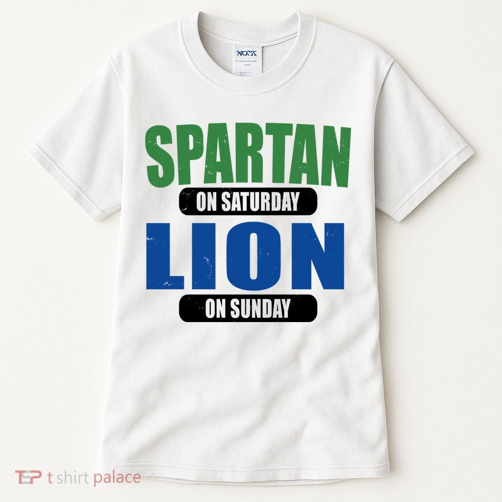 Spartan On Saturday Lion On Sunday Tall T-Shirt