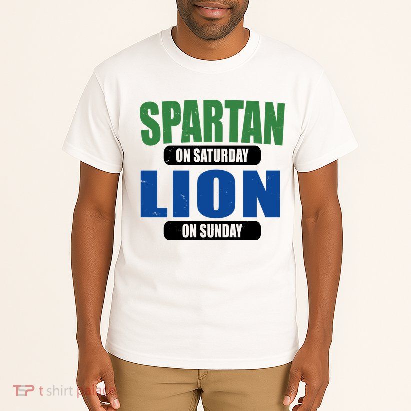 Spartan On Saturday Lion On Sunday Tall T-Shirt