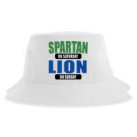Spartan On Saturday Lion On Sunday Sustainable Bucket Hat