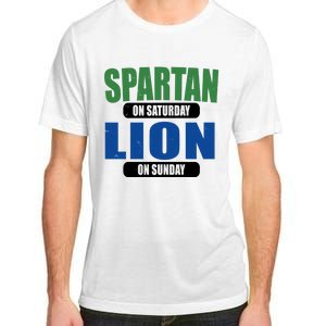 Spartan On Saturday Lion On Sunday Adult ChromaSoft Performance T-Shirt