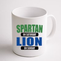 Spartan On Saturday Lion On Sunday Coffee Mug