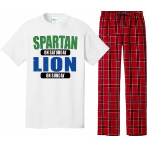 Spartan On Saturday Lion On Sunday Pajama Set