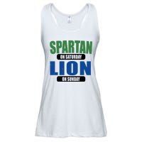 Spartan On Saturday Lion On Sunday Ladies Essential Flowy Tank