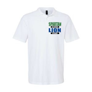 Spartan On Saturday Lion On Sunday Softstyle Adult Sport Polo