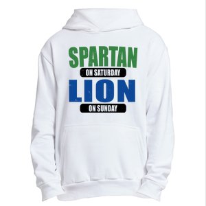 Spartan On Saturday Lion On Sunday Urban Pullover Hoodie