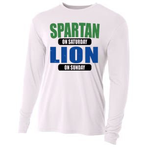 Spartan On Saturday Lion On Sunday Cooling Performance Long Sleeve Crew