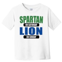 Spartan On Saturday Lion On Sunday Toddler T-Shirt