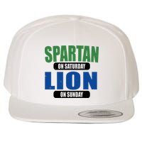 Spartan On Saturday Lion On Sunday Wool Snapback Cap