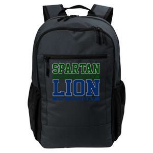 Spartan On Saturday Lion On Sunday Funny Detroit Daily Commute Backpack