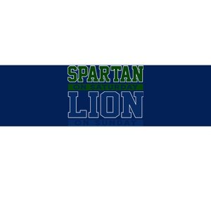 Spartan On Saturday Lion On Sunday Funny Detroit Bumper Sticker