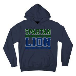 Spartan On Saturday Lion On Sunday Funny Detroit Tall Hoodie