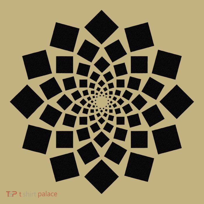Spiral Of Squares Math Art Geometry Geometric Button