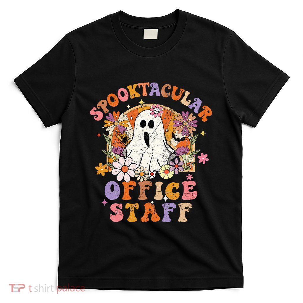 Spooktacular Office Staff Happy Halloween Spooky Matching T-Shirt