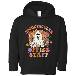 Spooktacular Office Staff Happy Halloween Spooky Matching Toddler Hoodie