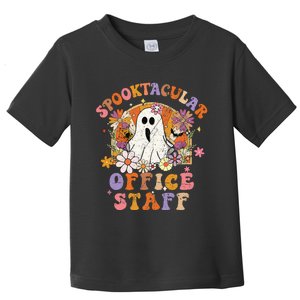 Spooktacular Office Staff Happy Halloween Spooky Matching Toddler T-Shirt