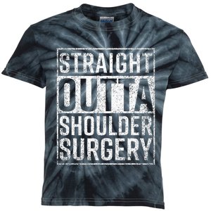 Straight Outta Shoulder Surgery Funny Get Well Gift Kids Tie-Dye T-Shirt