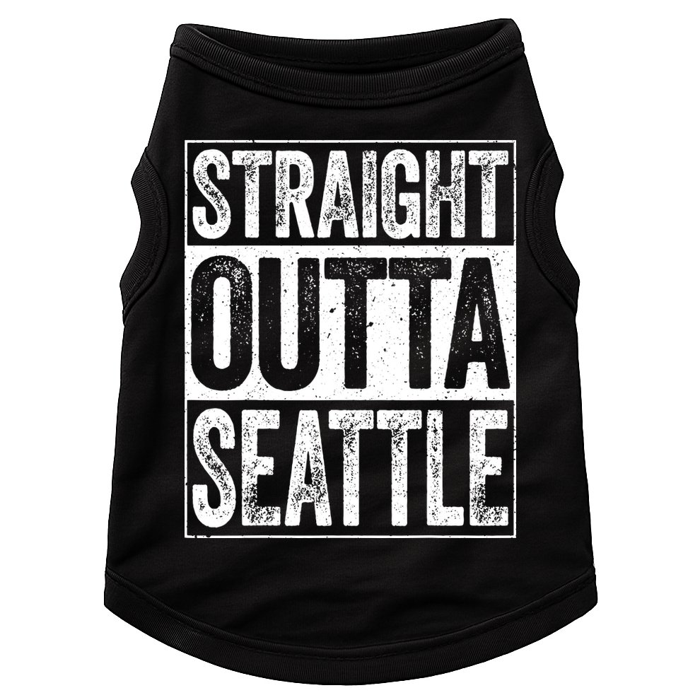 Straight Outta Seattle Washington Doggie Tank