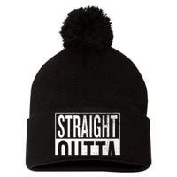 Straight Outta Saint Louis Great Travel & Gift Idea Pom Pom 12in Knit Beanie