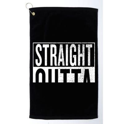 Straight Outta Saint Louis Great Travel & Gift Idea Platinum Collection Golf Towel