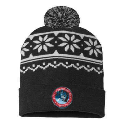 Sandusky Ohio USA-Made Snowflake Beanie