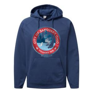 Sandusky Ohio Performance Fleece Hoodie