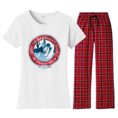 Sandusky Ohio Women's Flannel Pajama Set