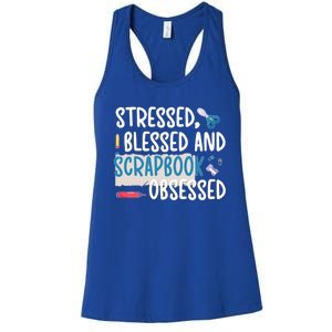 Scrapbook Obsessed Scrapbooking Scrapbooker Gift Women's Racerback Tank