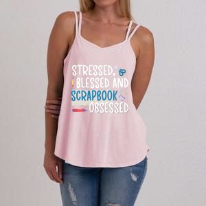 Scrapbook Obsessed Scrapbooking Scrapbooker Gift Women's Strappy Tank