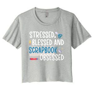 Scrapbook Obsessed Scrapbooking Scrapbooker Gift Women's Crop Top Tee